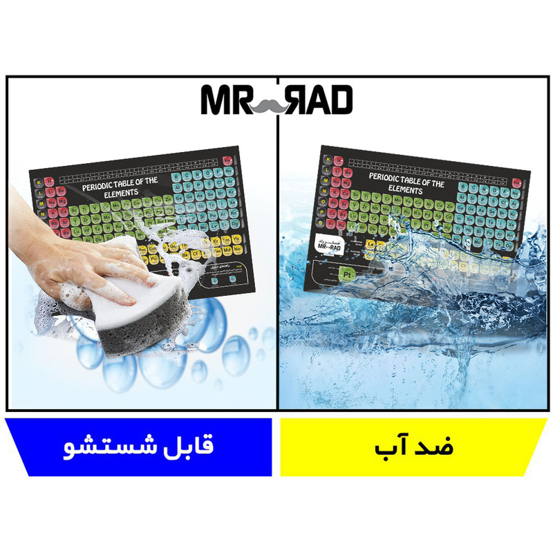 پوستر آموزشی مستر راد طرح جدول تناوبی مدل periodic 82688-06