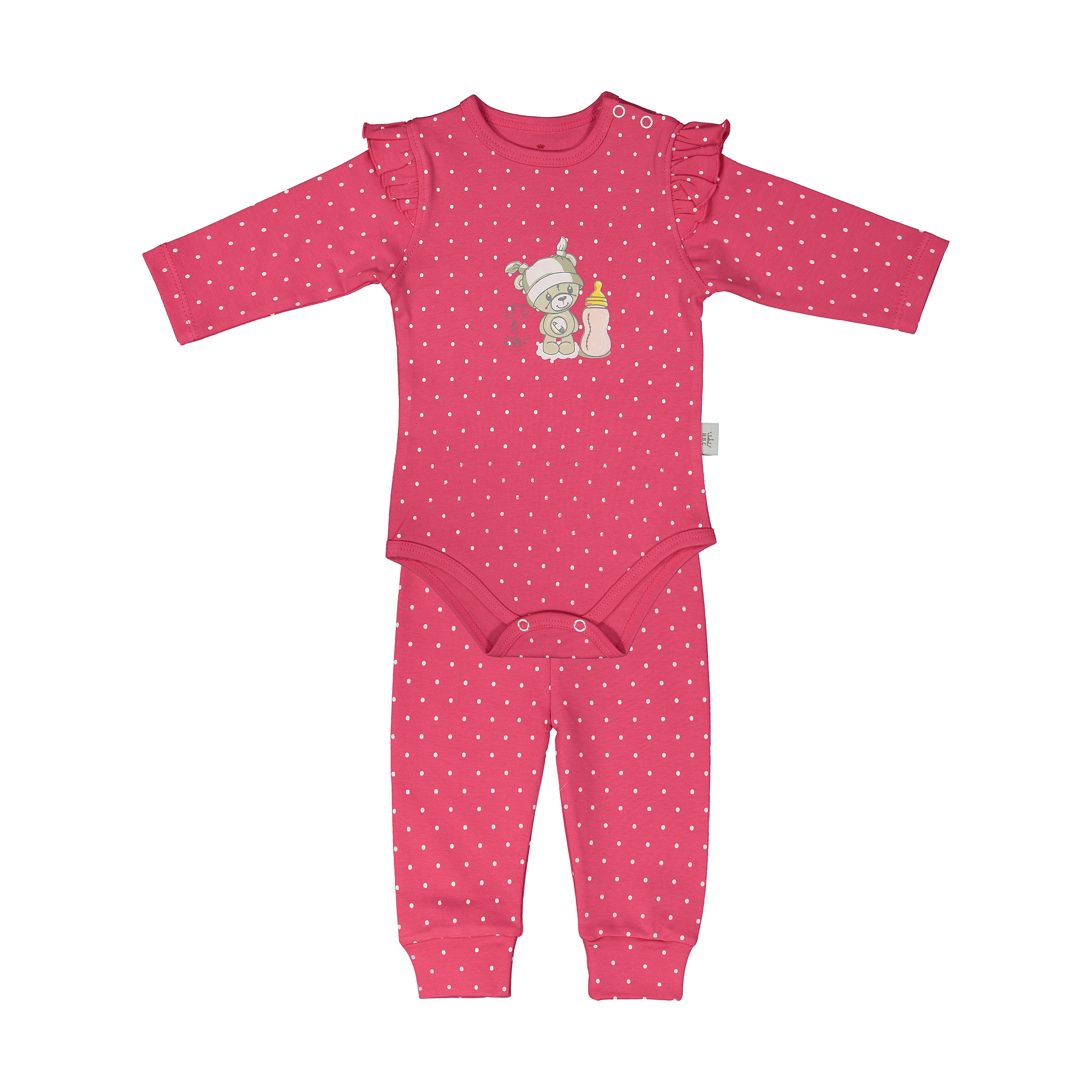 ست بادی و شلوار نوزادی دخترانه ان بی سی مدل 2071101-88