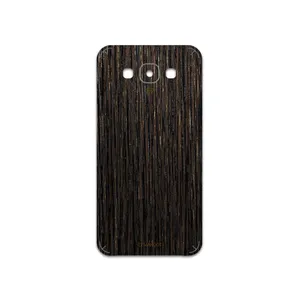 MAHOOT Dark-Gold-Stripes-Wood Cover Sticker for Samsung Galaxy E7