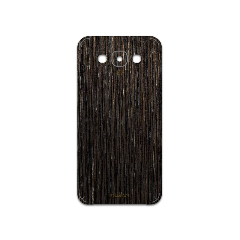 برچسب پوششی ماهوت مدل Dark-Gold-Stripes-Wood مناسب برای گوشی موبایل سامسونگ Galaxy E7