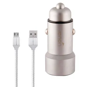 شارژر فندکی رنون مدل RN 181 به همراه کابل تبدیل microUSB