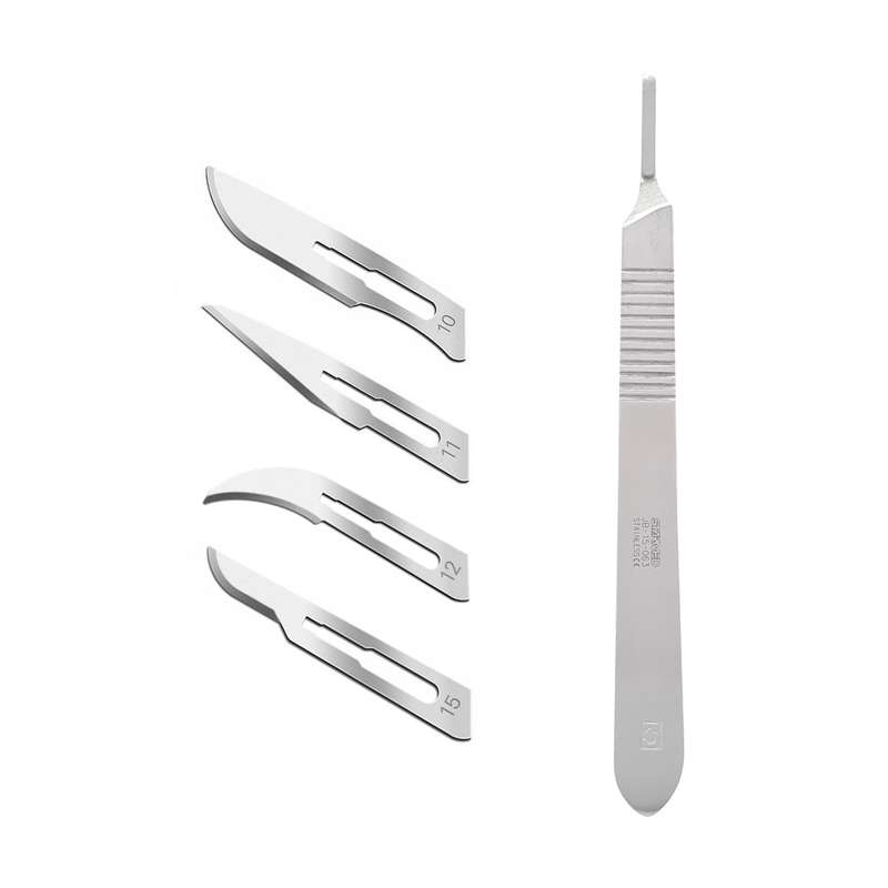 دسته تیغ جراحی استارمد مدل FJW064 به همراه تیغ استریل کیاتو کد SKJQ002369 مجموعه 4 عددی
