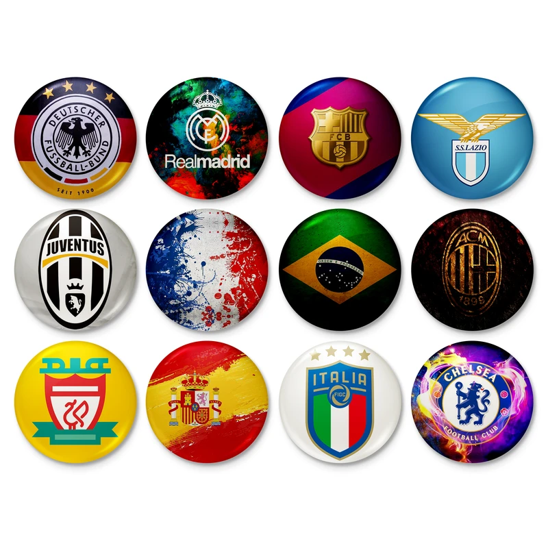 پیکسل خندالو طرح لوگو باشگاه های فوتبال کد 85 مجموعه 12 عددی