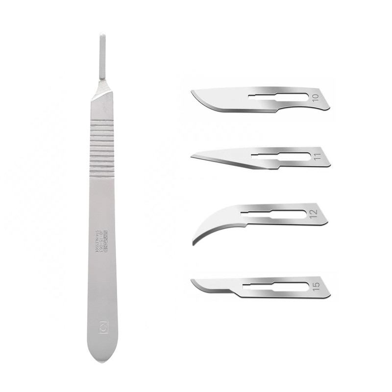 دسته تیغ جراحی استارمد مدل FJW064 به همراه تیغ استریل کیاتو کد SKJQ002369 مجموعه 4 عددی