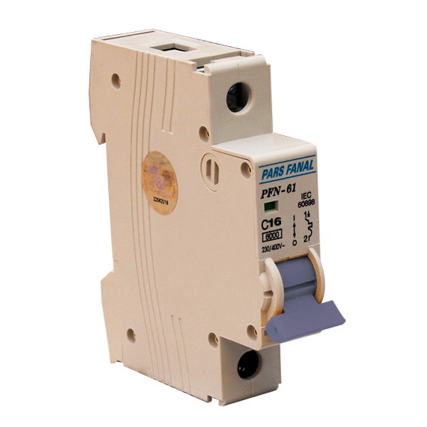 فیوز مینیاتوری تک فاز 16 آمپر پارس فانال مدل C16
