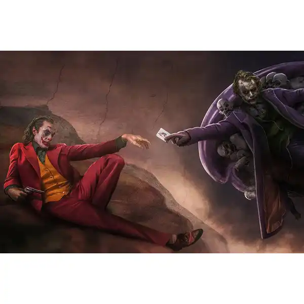 تابلو شاسی رومیزی طرح جوکر کد joker 469