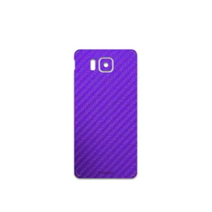 MAHOOT Purple-Fiber Cover Sticker for Samsung Galaxy Alpha