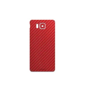 MAHOOT Red-Fiber Cover Sticker for Samsung Galaxy Alpha