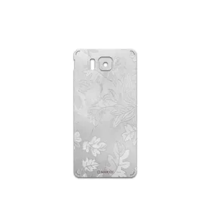 MAHOOT Silver-Wildflower Cover Sticker for Samsung Galaxy Alpha