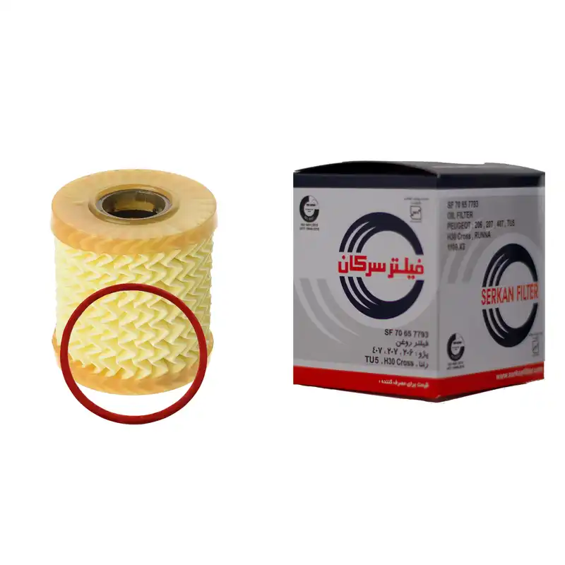 فیلتر روغن خودرو سرکان مدل SF7793 به همراه فیلتر هوا سرکان