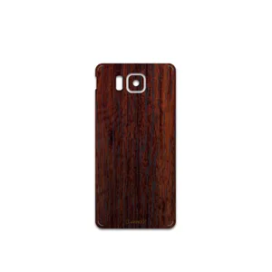 MAHOOT Red-Wood Cover Sticker for Samsung Galaxy Alpha