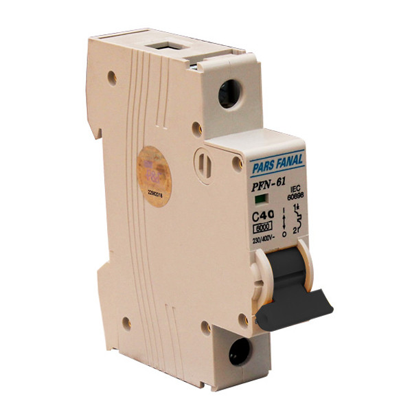 فیوز مینیاتوری تک فاز 40 آمپر پارس فانال مدل C40