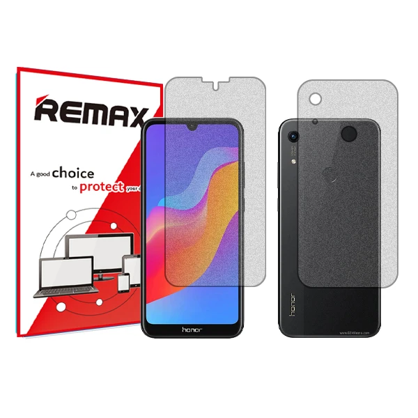 محافظ صفحه نمایش مات ریمکس مدل HyMTT مناسب برای گوشی موبایل آنر 8A به همراه محافظ پشت گوشی