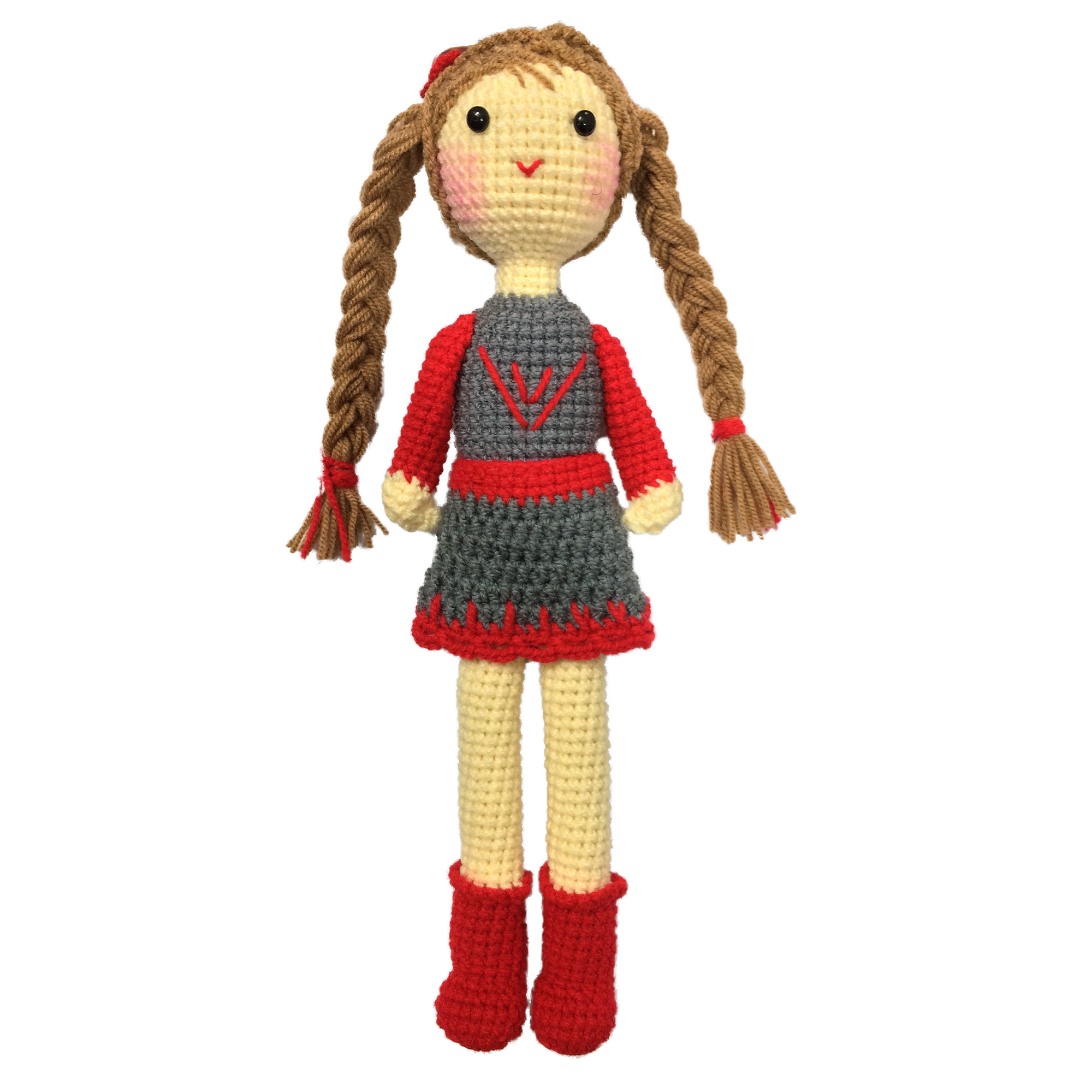عروسک بافتنی مدل دختر کد 04