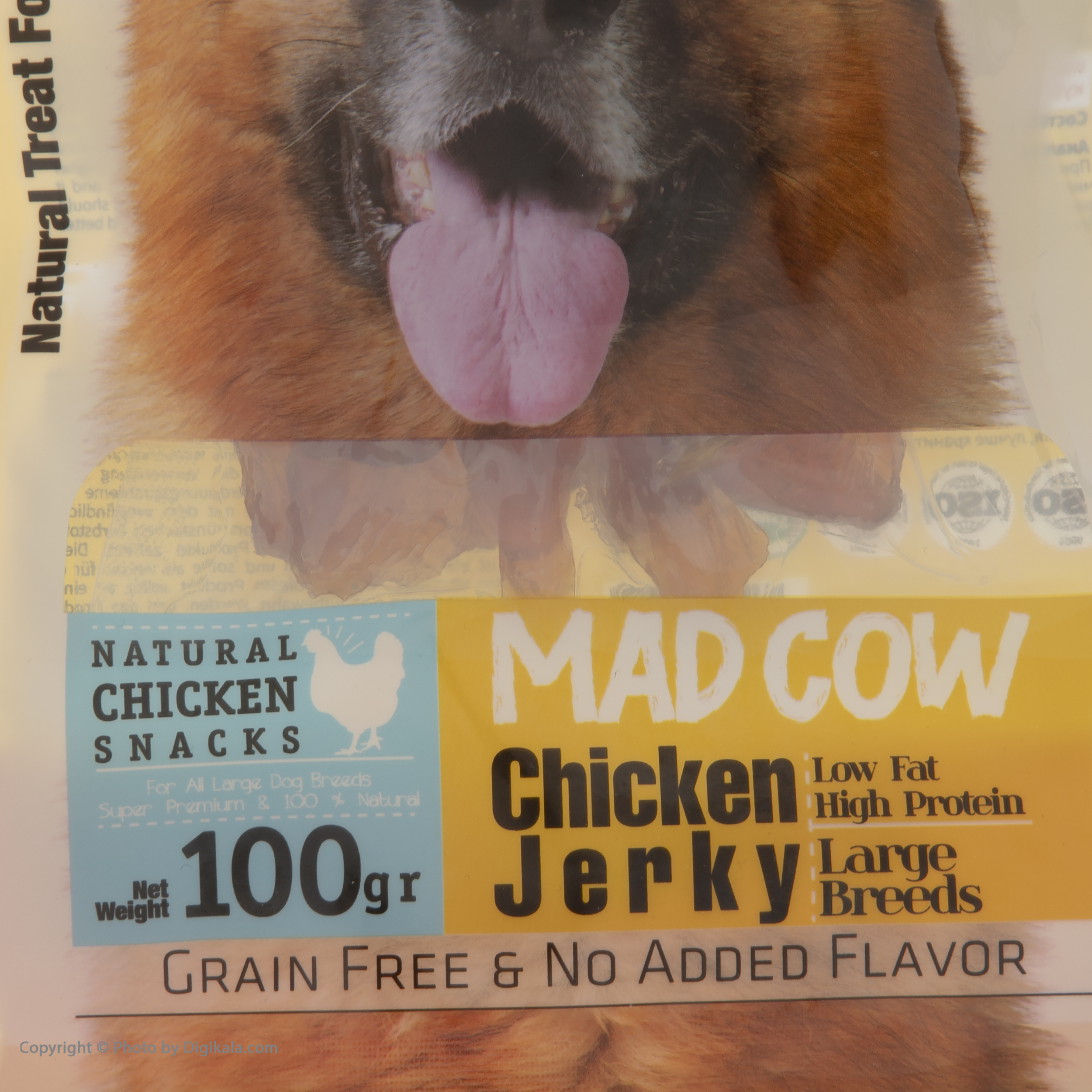 غذای تشویقی سگ مدکاو مدل ChickenJerky کد 04 وزن 100 گرم
