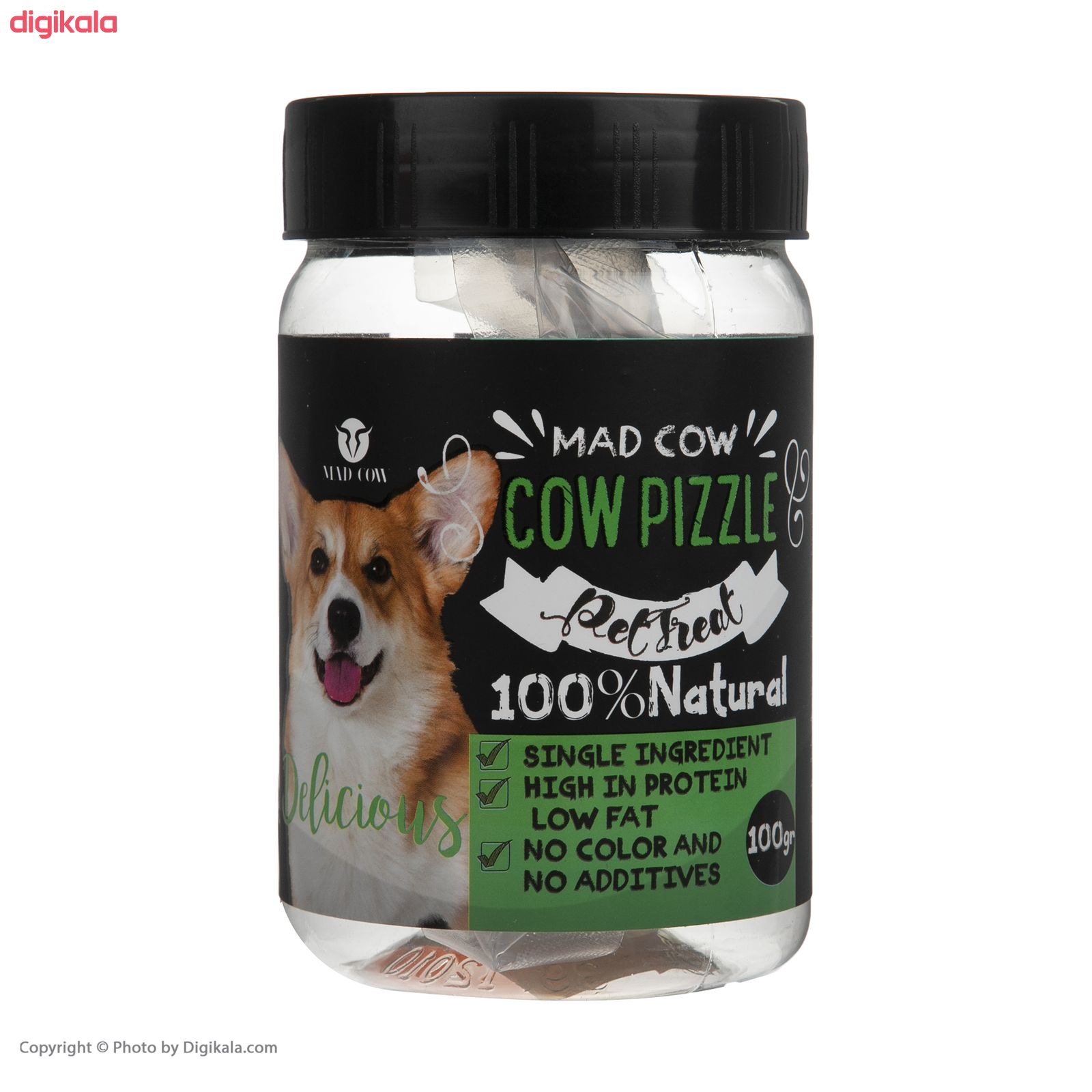 غذای تشویقی سگ مدکاو مدل CowPizzle کد 06 وزن 100 گرم