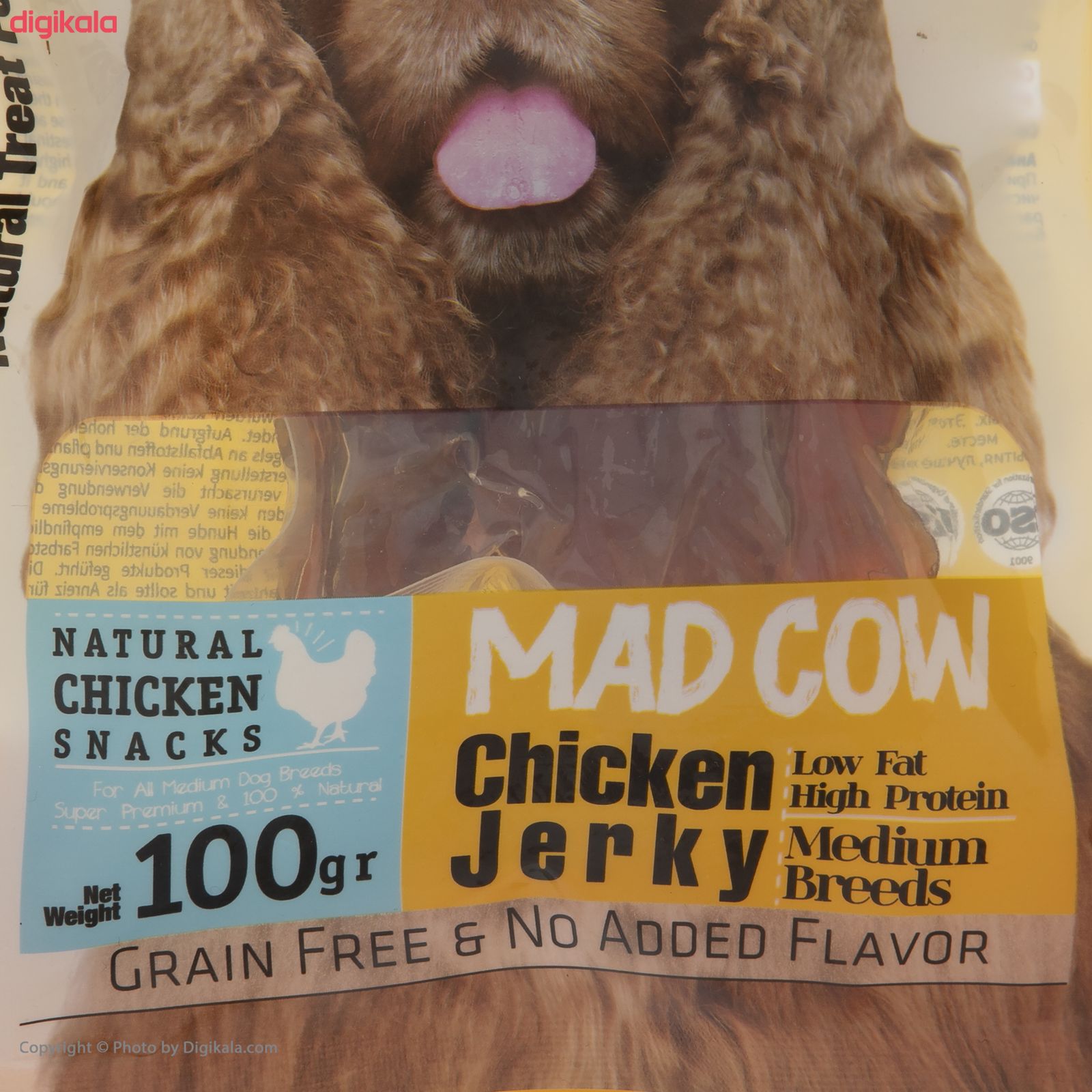 تشویقی سگ مدکاو مدل ChickenJerky کد 09 وزن 100 گرم