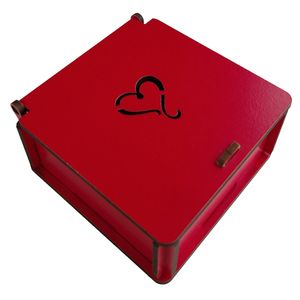 جعبه هدیه طرح قلب مدل jb01