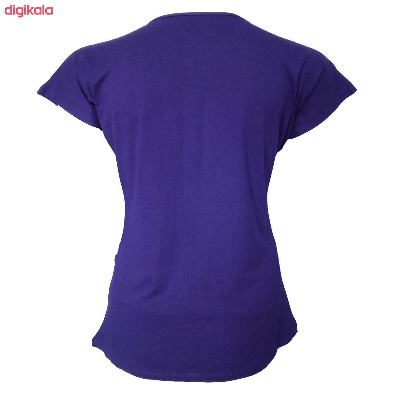 تی شرت آستین کوتاه زنانه طرح بالن کد tm-409 رنگ سرمه ای