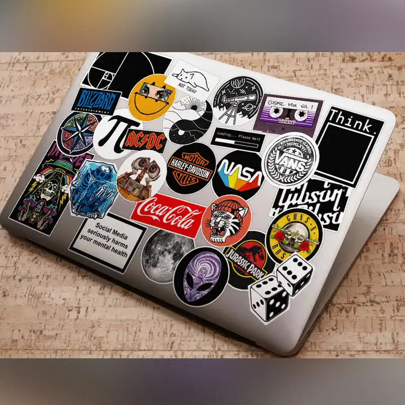 استیکر لپ تاپ ماسا دیزاین کد STK824 مجموعه 27 عددی