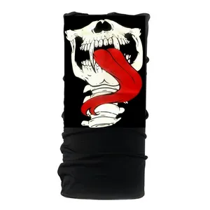 دستمال سر و گردن طرح اسکلت مدل E20