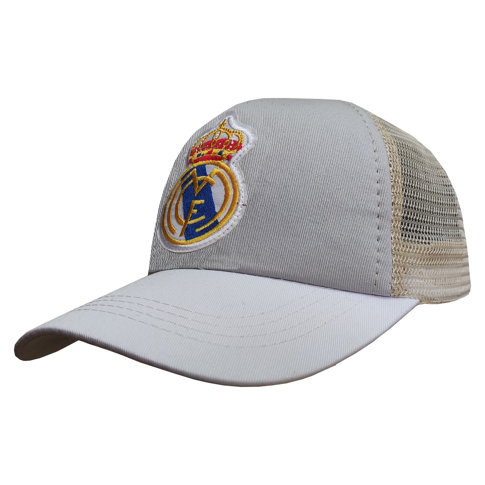 کلاه کپ پسرانه طرح رئال مادرید کد PT-30367 رنگ طوسی روشن -  - 2