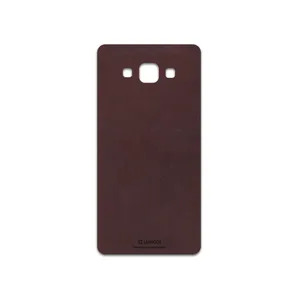 MAHOOT Matte-Dark-Brown-Leather Cover Sticker for Samsung Galaxy A7 2015