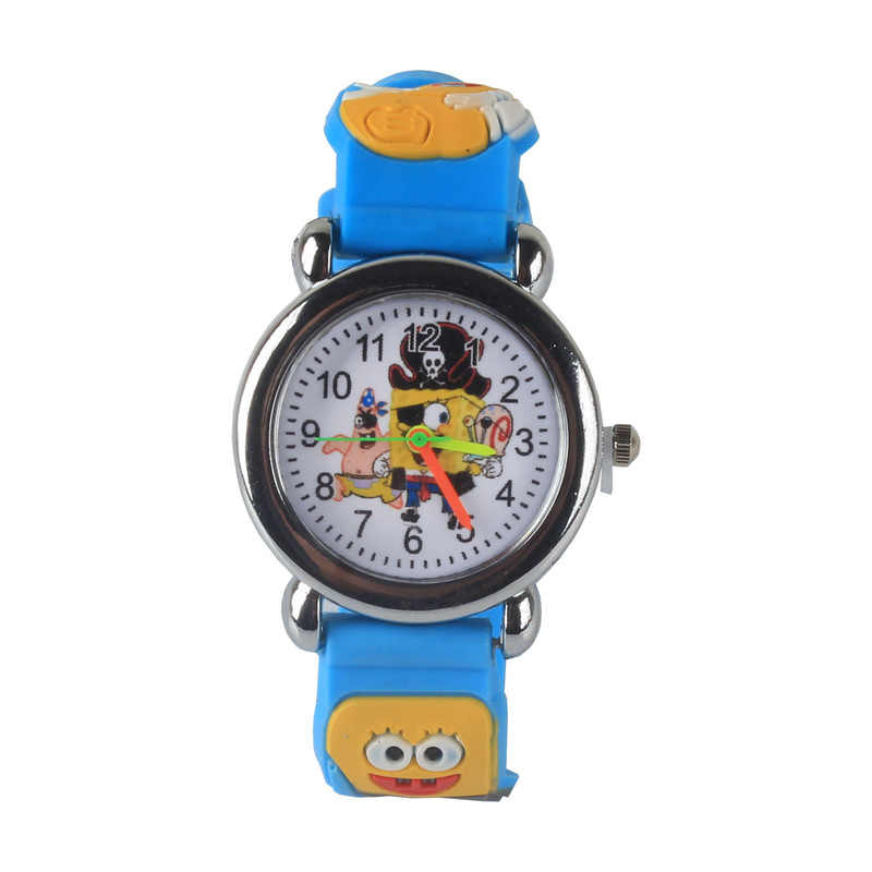 ساعت مچی عقربه ای مدل باب اسفنجی ساعت مچی عقربه ای مدل باب اسفنجی