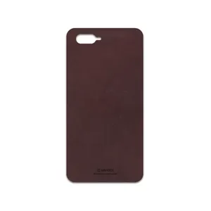 MAHOOT Matte-Dark-Brown-Leather Cover Sticker for OPPO K1