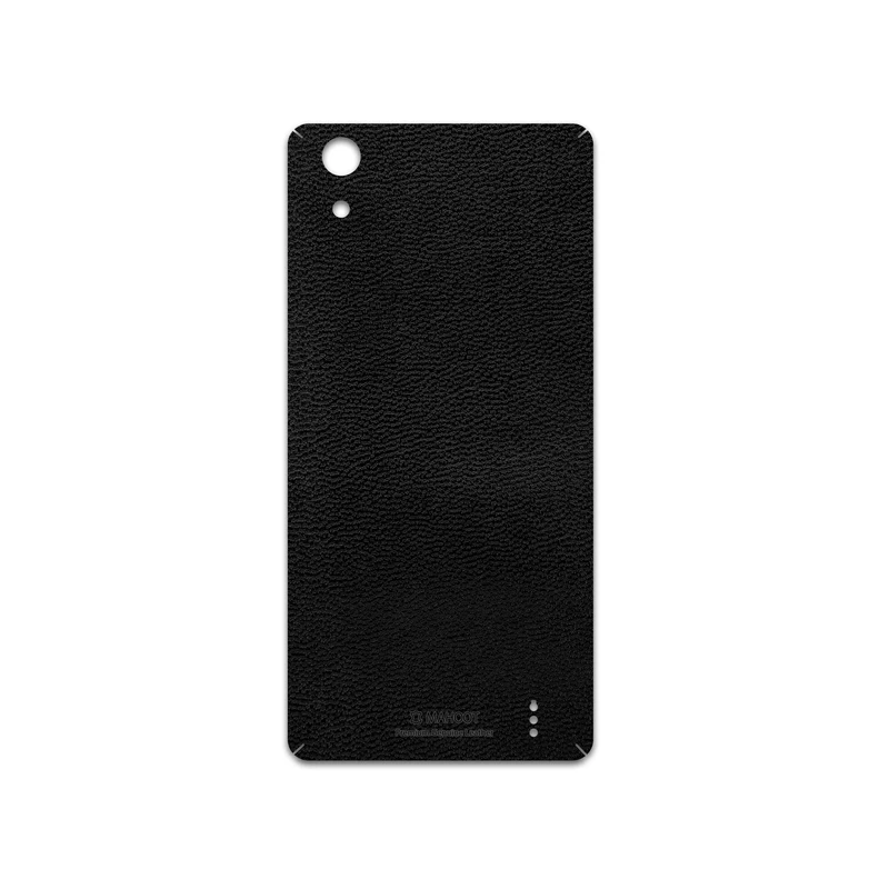 برچسب پوششی ماهوت مدل Black-Leather مناسب برای گوشی موبایل جی ال ایکس Maad