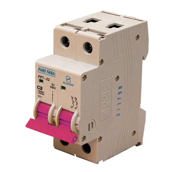 فیوز مینیاتوری دو پل 2 آمپر پارس فانال مدل C2