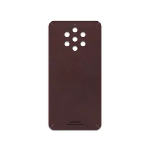 MAHOOT Matte-Dark-Brown-Leather Cover Sticker for Nokia 9 Pureview