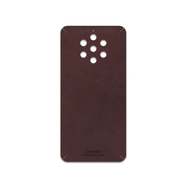 برچسب پوششی ماهوت مدل Matte-Dark-Brown-Leather مناسب برای گوشی موبایل نوکیا 9 Pureview