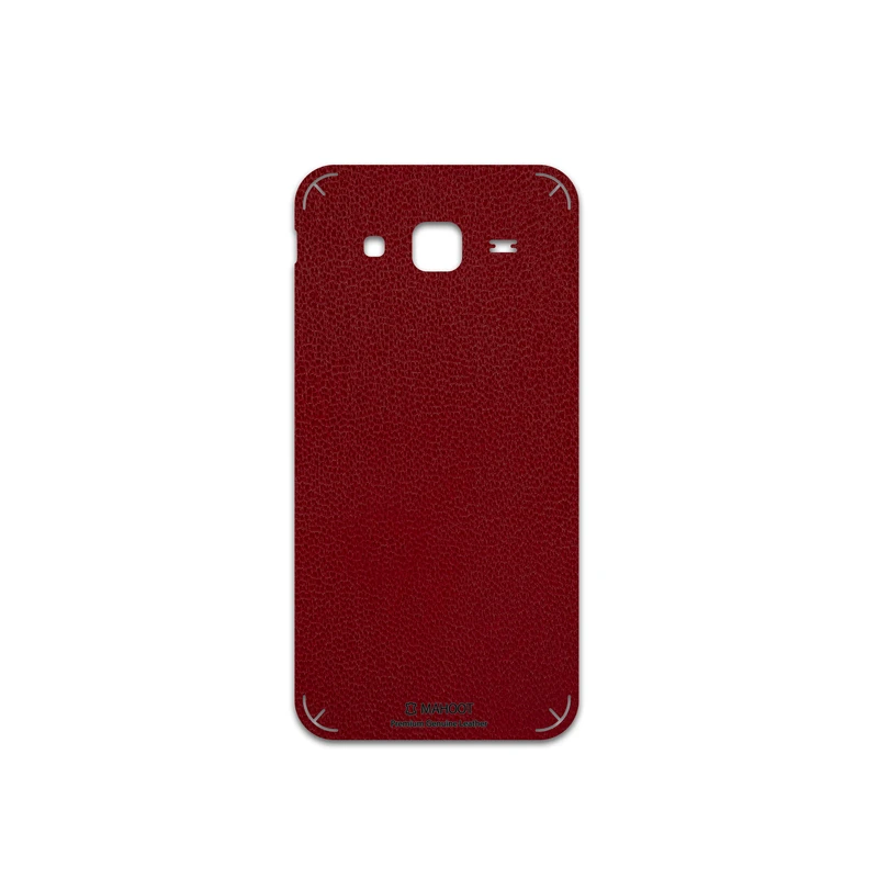 برچسب پوششی ماهوت مدل Red-Leather مناسب برای گوشی موبایل سامسونگ Galaxy J5
