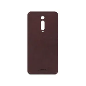 MAHOOT Matte-Dark-Brown-Leather Cover Sticker for Xiaomi Mi 9t