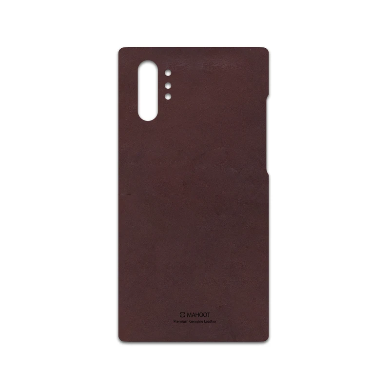 برچسب پوششی ماهوت مدل Matte-Dark-Brown-Leather مناسب برای گوشی موبایل سامسونگ Galaxy Note 10 Plus
