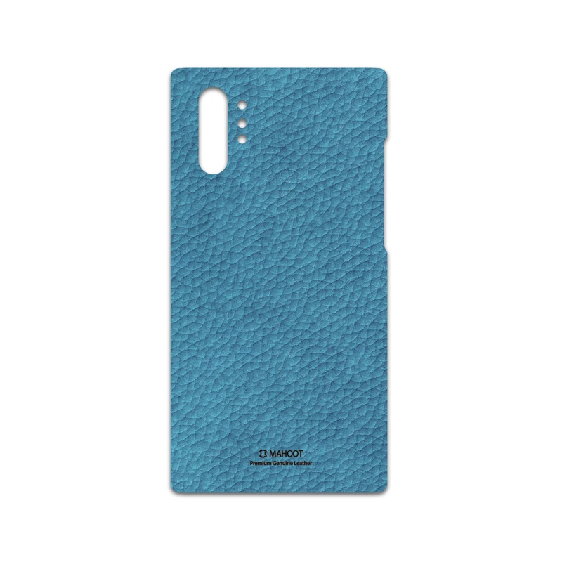 برچسب پوششی ماهوت مدل Blue-Leather مناسب برای گوشی موبایل سامسونگ Galaxy Note 10 Plus