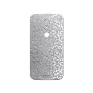 MAHOOT Silver-Silicon Cover Sticker for motorola Moto M