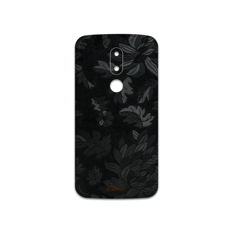 برچسب پوششی ماهوت مدل Black-Wildflower مناسب برای گوشی موبایل موتورولا Moto M