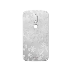 MAHOOT Silver-Wildflower Cover Sticker for motorola Moto M