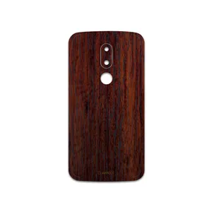 MAHOOT Red-Wood Cover Sticker for motorola Moto M