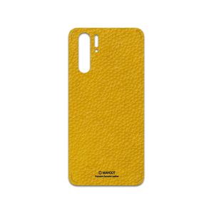 برچسب پوششی ماهوت مدل Mustard-Leather مناسب برای گوشی موبایل هوآوی P30 Pro