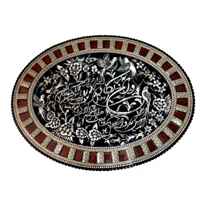 تابلو قلمزنی طرح وان یکاد گل و مرغ مدل 6574