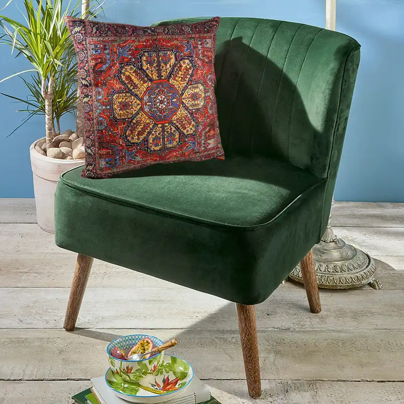 کاور کوسن طرح فرش هریس هندسی