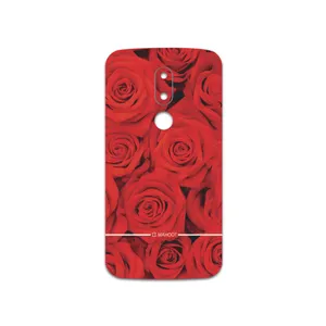 MAHOOT Red-Flower Cover Sticker for motorola Moto M