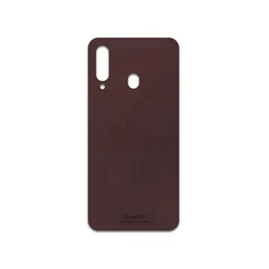 MAHOOT Matte-Dark-Brown-Leather Cover Sticker for Samsung Galaxy A60