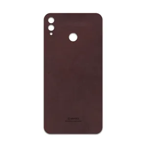 MAHOOT Matte-Dark-Brown-Leather Cover Sticker for Honor 8X Max