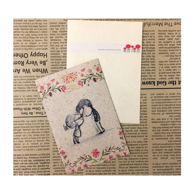 کارت پستال طرح دوستی کد LO.1