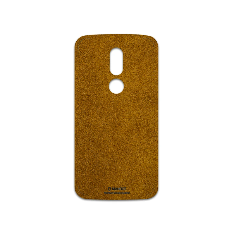 برچسب پوششی ماهوت مدل Brown-Chamois-Leather مناسب برای گوشی موبایل موتورولا Moto M