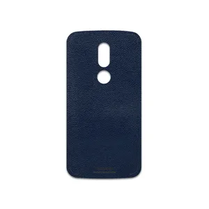 MAHOOT Deep-Blue-Leather Cover Sticker for motorola Moto M